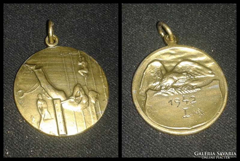 Gymnast medal i.Prize Horthy era 1942