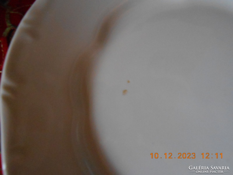 Zsolnay fehér lapos tányér