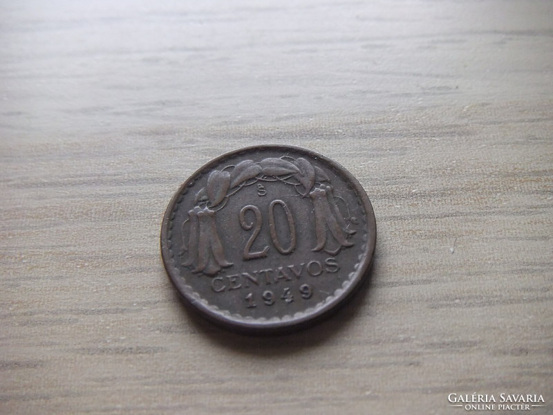 20 Centavo 1949 Chile