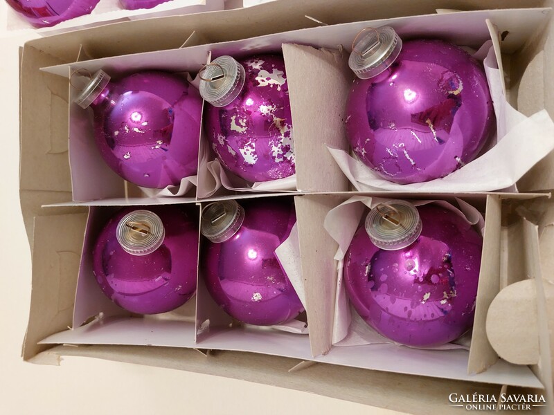 Karácsonyi lila dekorcsomag karácsonyfadísz pohár