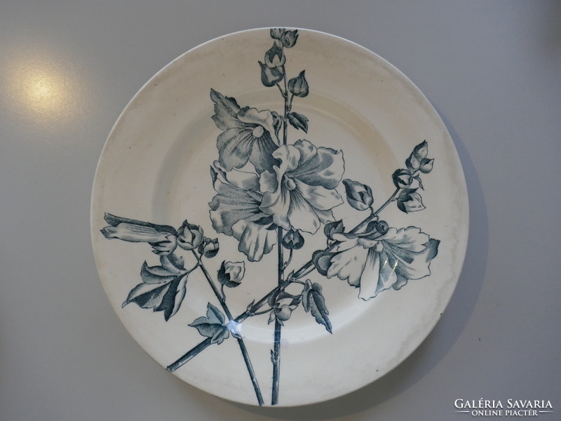 Virágmintás francia porcelán tányér ritkaság 2 db.
