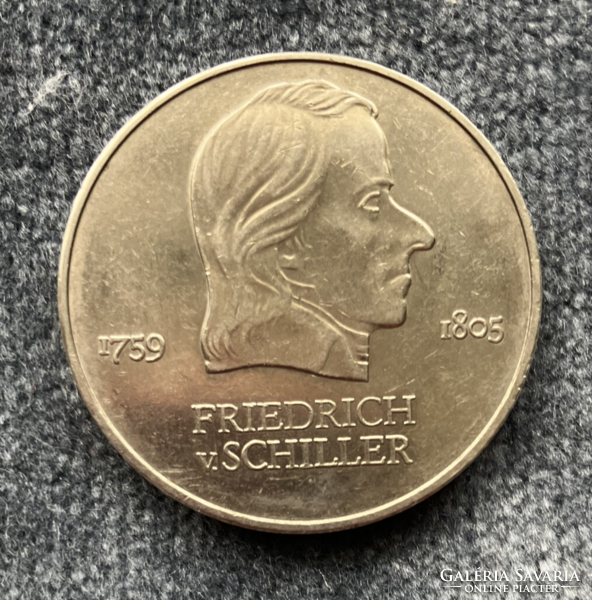 Friedrich v. Schiller ddr 20 marks 1972 - ndk commemorative coin