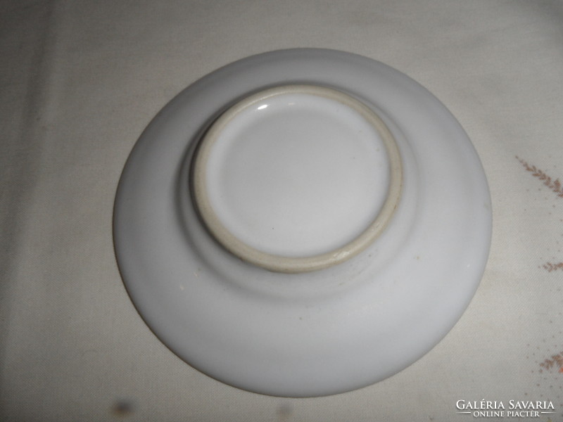 Fehér porcelán kávés csésze alátét, tányér ( 12 db.)