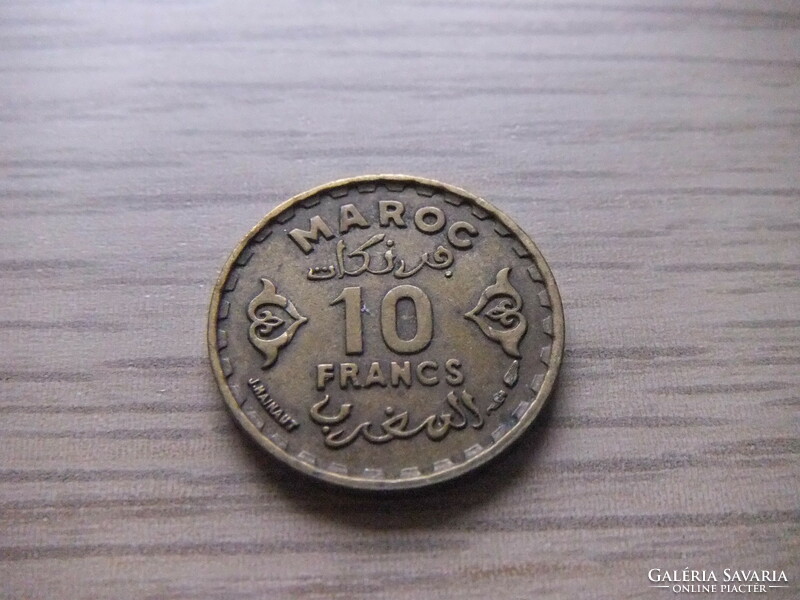 10 Francs 1952  Marokkó