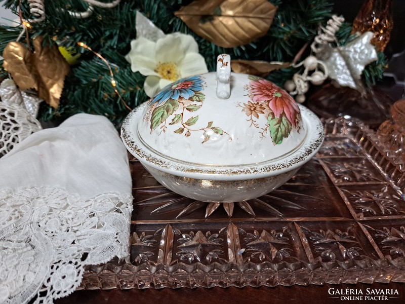 Angol, antik porcelán szappantartó
