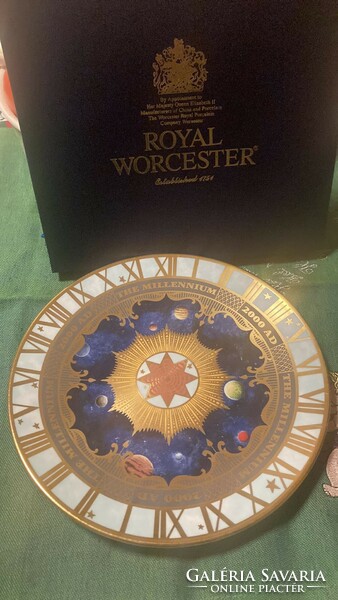 Royal Worcester - Dísztányér_ aranyozott