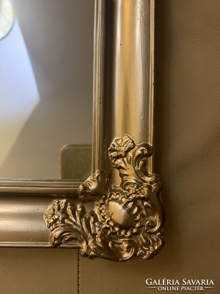 Antique mirror, blondel frame, with new mirror
