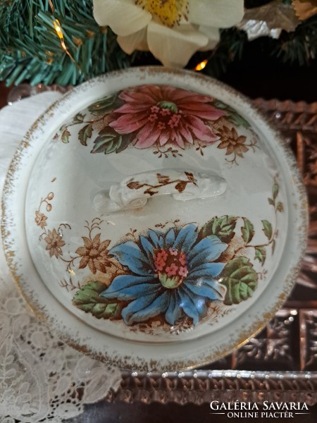 Angol, antik porcelán szappantartó