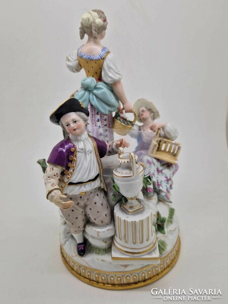 Meissen porcelain figure with blue sword mark 22.5cm