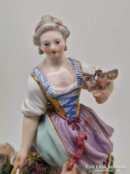 Meissen porcelain figure with blue sword mark 22.5cm