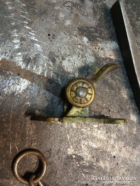 Rare! Antique copper roller blinds clamp tensioner planer vise hardware loft industrial