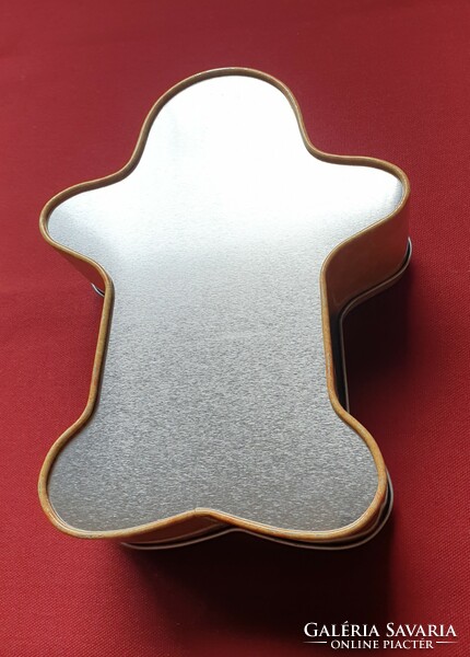 Gingerbread Christmas metal box in the shape of a honey figure