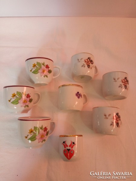 Hollóháza porcelain coffee cups
