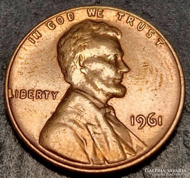 1 cent, 1961., Lincoln Cent, kitöltési hibával.