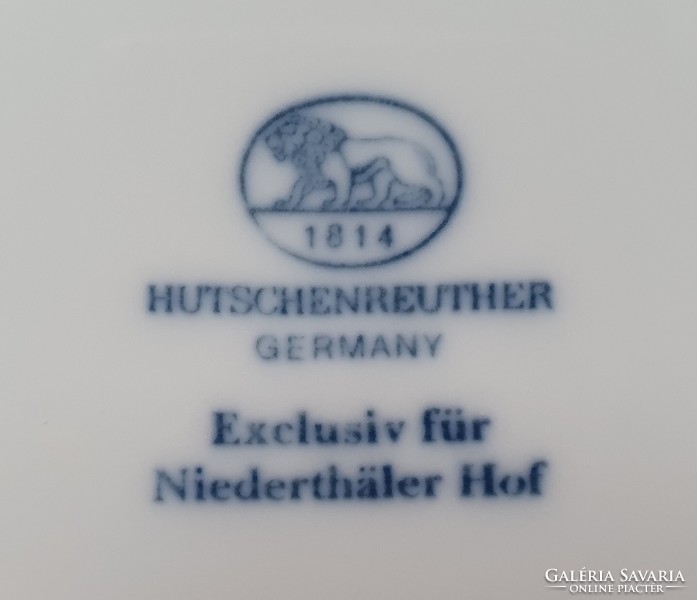 Hutschenreuther német porcelán akasztható fali tányér karácsonyi téli tájképpel Exclusive
