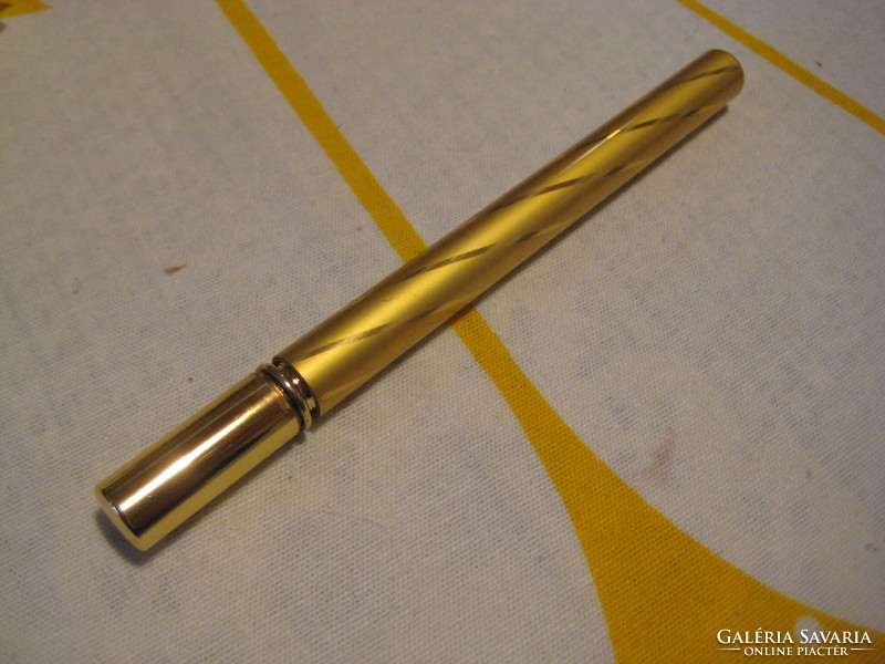 Gold-plated, perfume (??) Stick, 10 x 130 mm