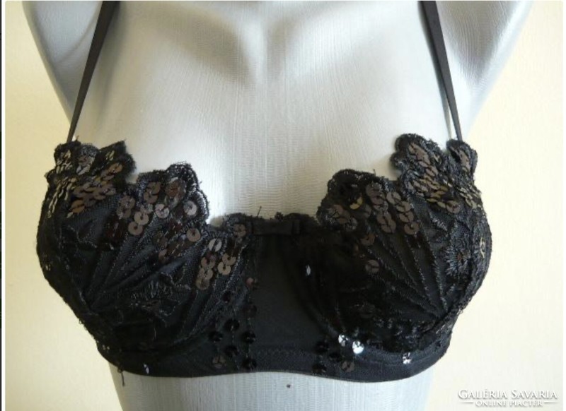 Sequined lace bra 80/c new