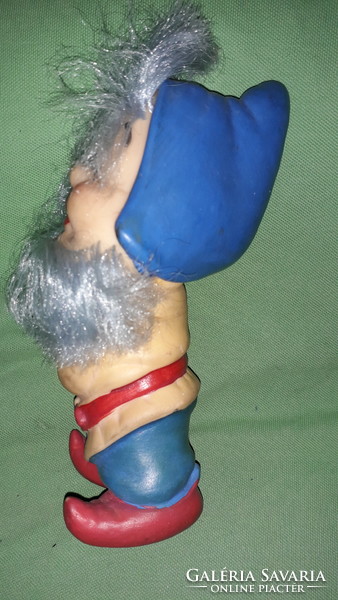 Régi CCCP hajas -szakállas bányász törpe gumi figura nagyon szép állapotban 18 cm képek szerint 1.