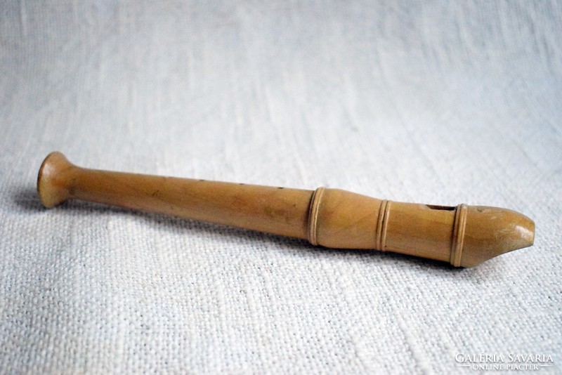Flute, wooden toy, 20 x 2.5 cm