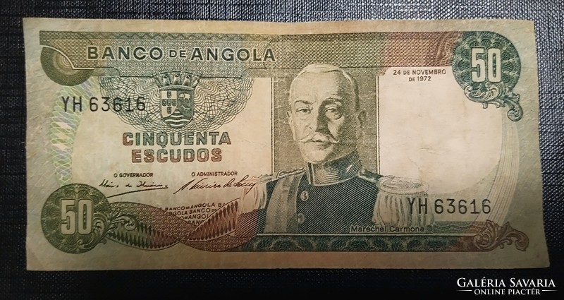 Portugál Angola 50 escudo 1972