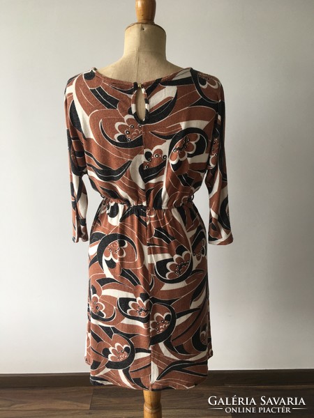 New river island s/m (36/38) knitted dress with retro pattern