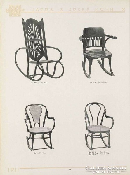 Thonet's competitor j&j kohn is extremely rare !!! Rocking chair manufactured in 1916