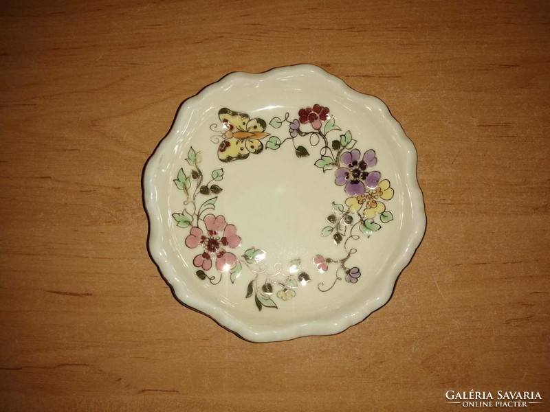 Zsolnay pillangós porcelán hamutál  - átmérő 12,5 cm (26/d)