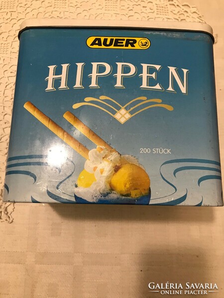 Hippen sweet metal box from Austria. 20X17 cm