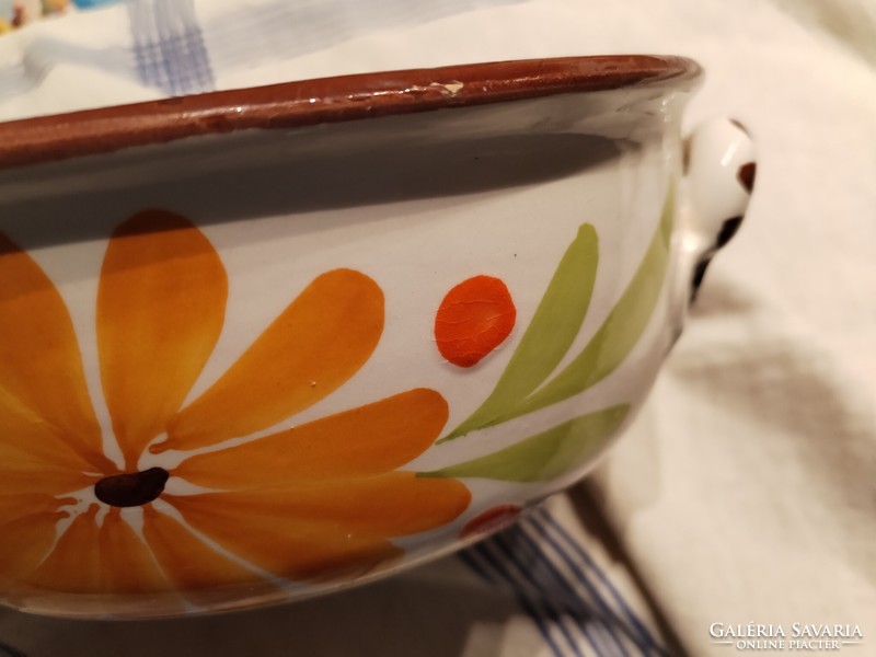 Glazed earthenware bowl - handmade