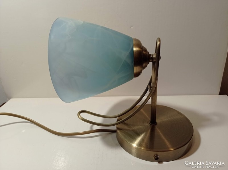 Turquoise blue wall arm lamp