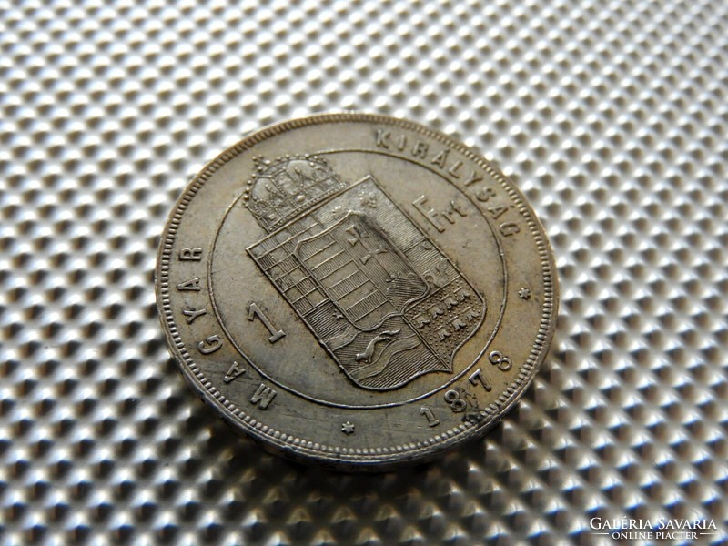 1878 About Körmöcbánya silver in a 1 ft forint capsule. The margin can be read: fj above (08jt108)