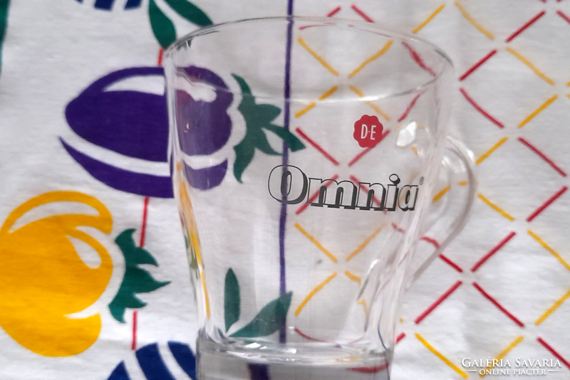 Douwe Egberts hosszúkávés üvegbögre - Omnia -