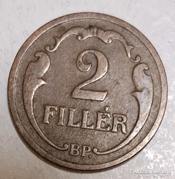 1939. 2 Filér Hungarian Kingdom (992)