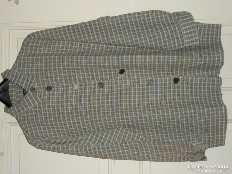 Tyrolean plaid 100% cotton women's blouse, shirt (42)