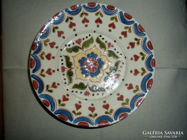 Mucsi Ferenc Kunszentmárton folk ceramic plate - art&decoration
