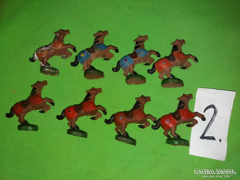 Antik minőségi trafikáru német állat játékfigurák lovak csomagban 8db egyben képek szerint  2.