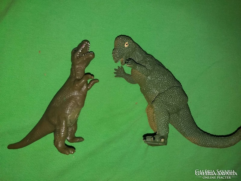 1990s quality traffic goods animal toy figures 2 large dinosaurs together as shown in pictures