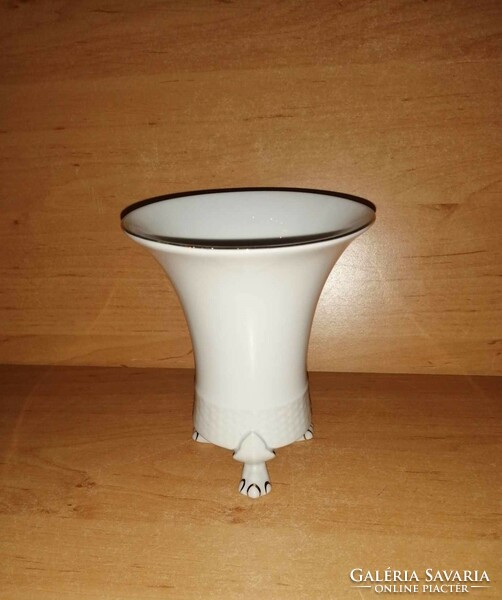 Hollóháza porcelain nail vase - 12.3 cm high (36/d)