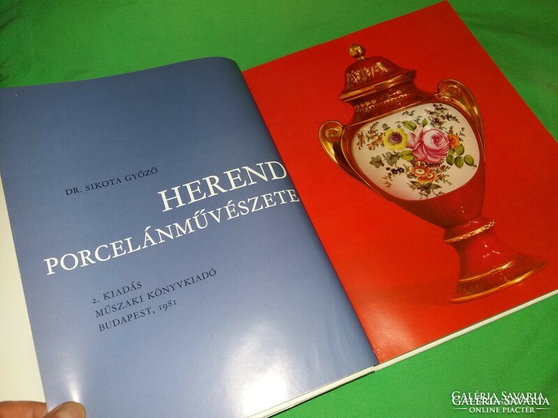 1976 Beautiful album -dr. Sikota winner: Herend's porcelain art book is technical according to the pictures