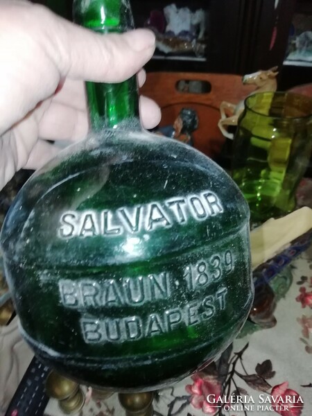 Salvator Braun 1834 Likőrös ritka hibátlan üveg