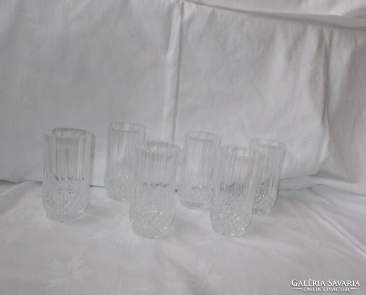 Crystal glass beer, water or soda glasses 6 pcs