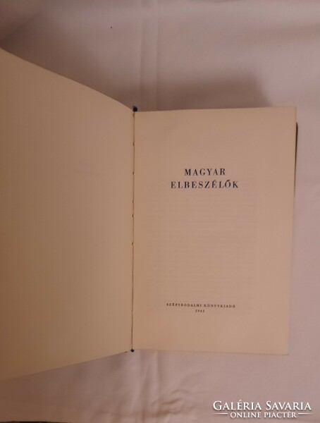 Volumes I-IV of Hungarian storytellers fiction book publisher 1961