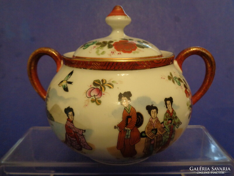 Chinese scene sugar bowl ca 1920