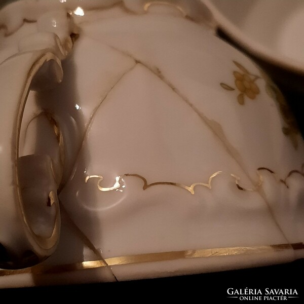 Zsolnay porcelain tea set for 6 people