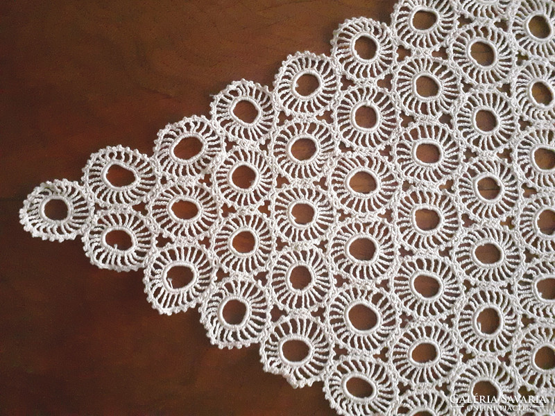 Crochet tablecloth. 68 X 40 cm