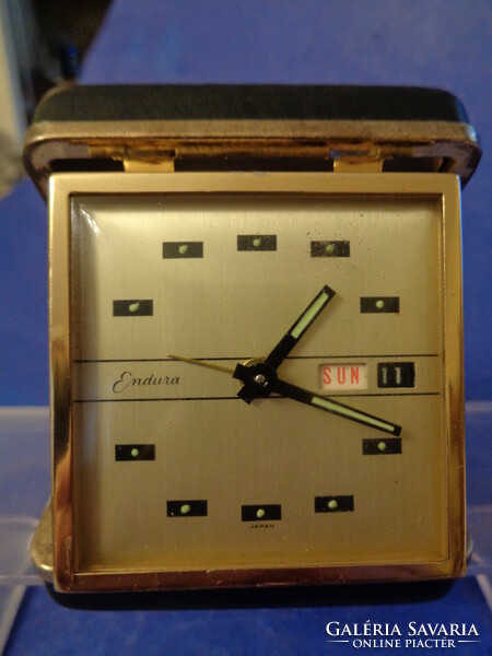 Ca 1960 Japanese alarm clock with date