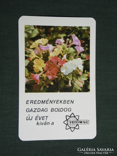 Card calendar, flower seed company, 1977, (4)