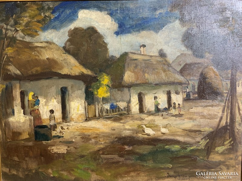 Painting from the workshop of Iványi Grünwald, oil on canvas, 60 x 80 cm