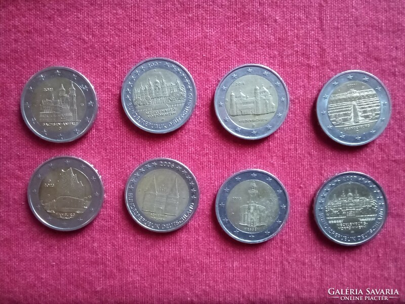 2 euró jubileumi érem kollekció Németországi forgalomból