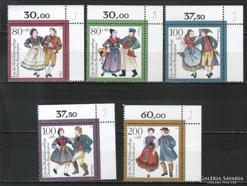 Postatiszta Bundes 2358 Mi 1696-1700      10,00 Euró